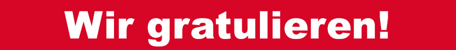 Wir gratulieren!